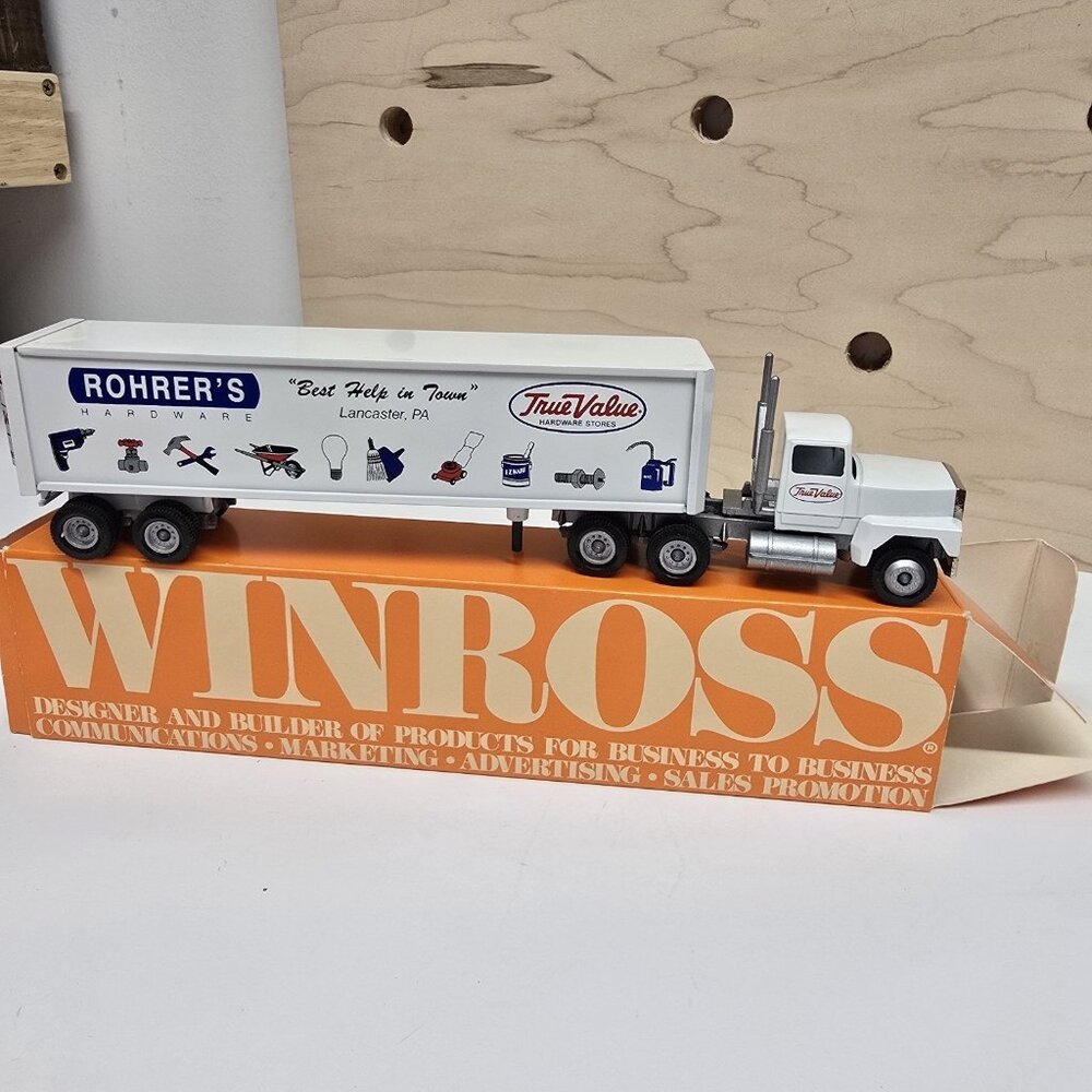 Vintage Winross Rohrer's Hardware Metal TRUCK 1990 Lancaster PA True Value